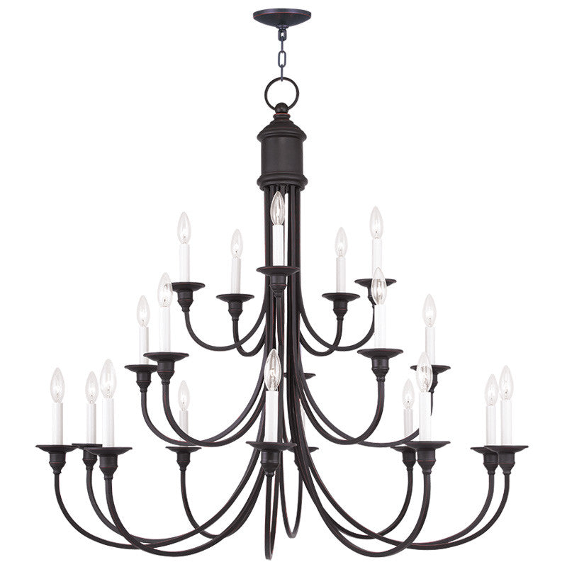 Livex Cranford 20 Light Olde Bronze Chandelier - C185-5140-67