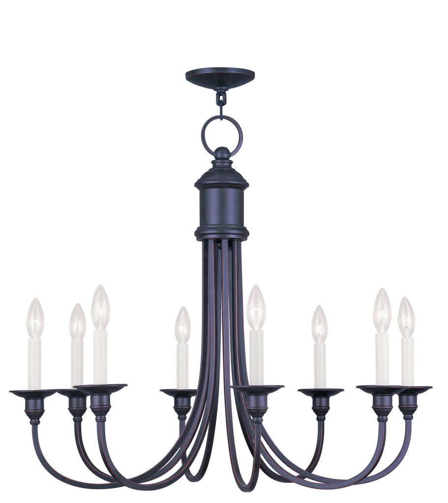 Livex Cranford 8 Light Olde Bronze Chandelier - C185-5148-67