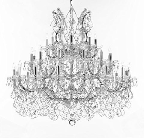 Maria Theresa Crystal Chandelier Lighting H 39" W 44" - Perfect For An Entryway Or Foyer - Cjd-B62/Cs/2181/44