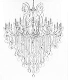 Crystal Chandelier Lighting Chandeliers H59" XW46" Great for The Foyer, Entry Way, Living Room, Family Room and More! - A500-B12/CS/2MT/24+1