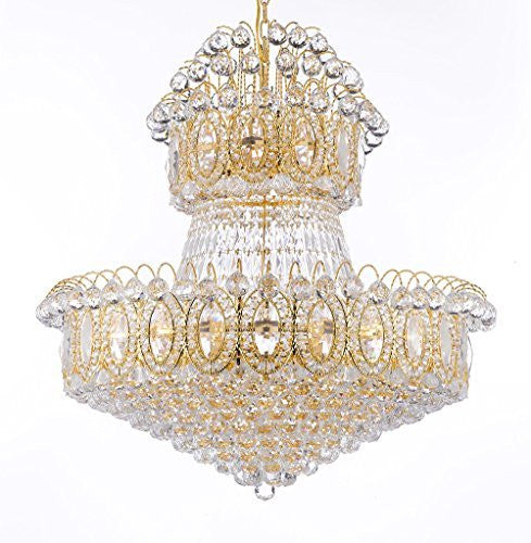 Empire Chandelier Crystal Lighting Empress Crystal (Tm) Chandeliers H36" W36" - G93-2150/27