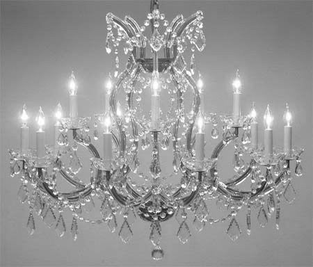 Maria Theresa Chandelier Crystal Lighting Chandeliers Lights Fixture Pendant Ceiling Lamp For Dining Room Entryway Living Room H28" X W37" - A83-Cs/1514/15+1