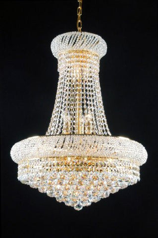 French Empire Crystal Chandelier Lighting H 20" W 16" - Cjd1-Cg/541D16