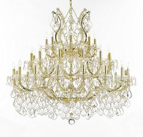 Maria Theresa Crystal Chandelier Lighting H 39" W 44" - Perfect For An Entryway Or Foyer - Cjd-B62/Cg/2181/44