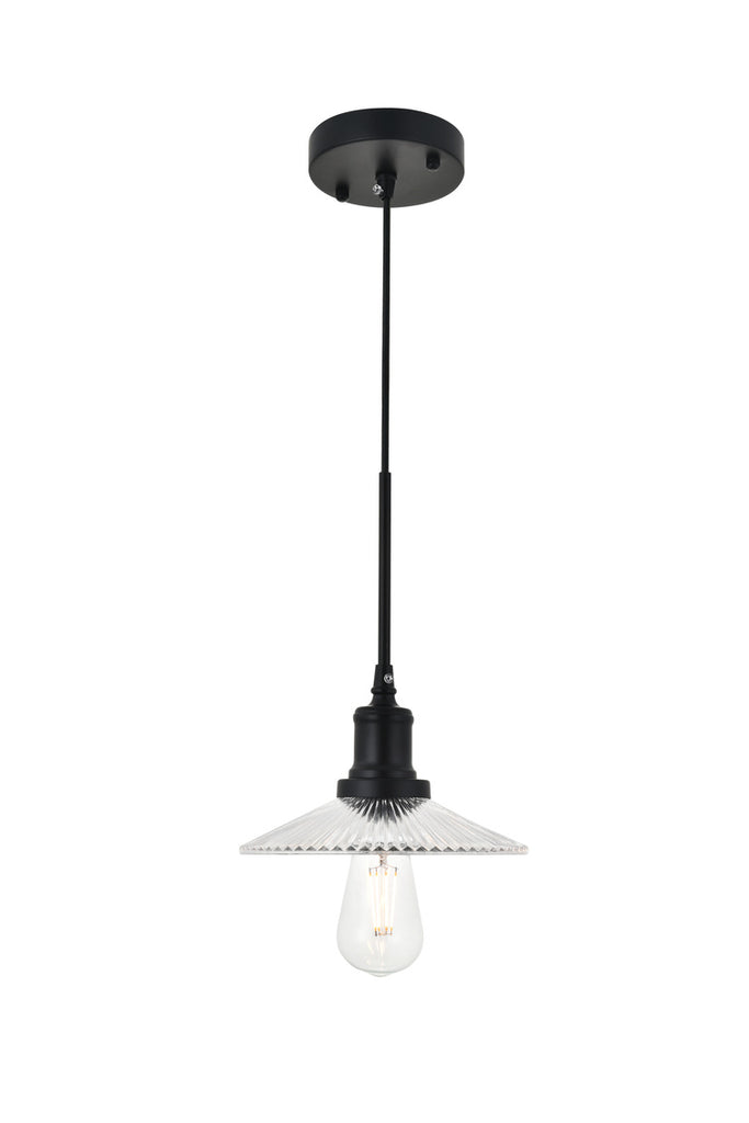 ZC121-LD4040D8BK - Living District: Waltz 1 light black Pendant