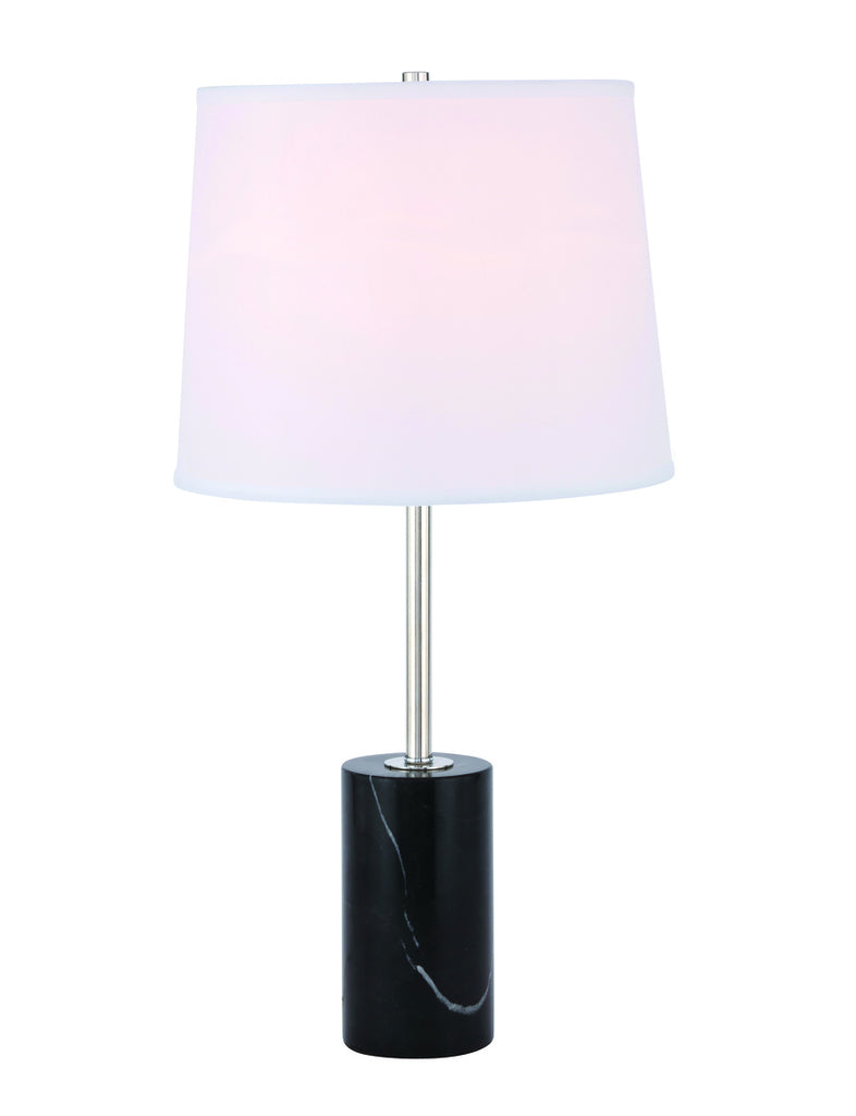 ZC121-TL3038PN - Regency Decor: Laurent 1 light Polished Nickel Table Lamp