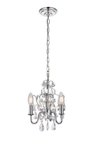 ZC121-LD5020D9C - Living District: Kaede Collection Pendant D9.5 H12.2 Lt:3 Chrome Finish