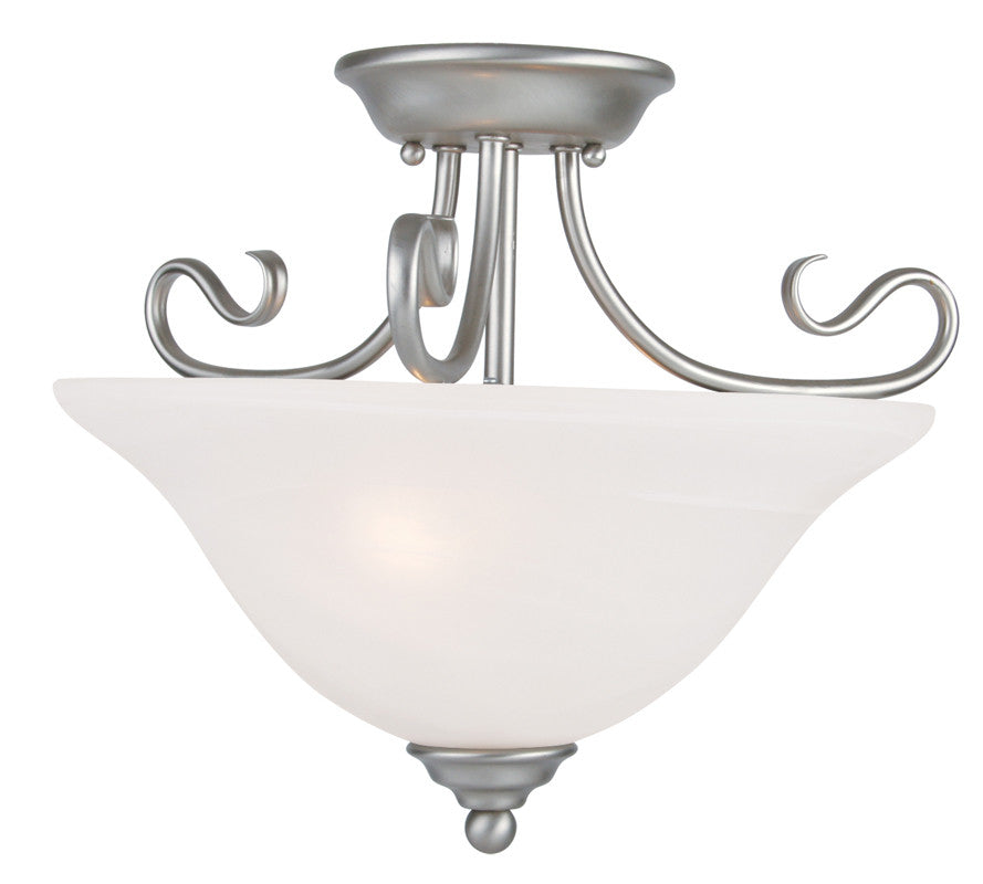 Livex Coronado 2 Light Brushed Nickel Ceiling Mount - C185-6121-91