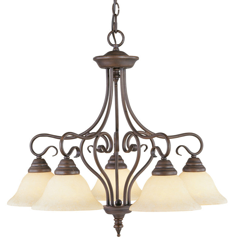 Livex Coronado 5 Light Imperial Bronze Chandelier - C185-6135-58