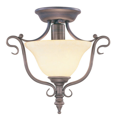 Livex Coronado 1 Light Imperial Bronze Ceiling Mount - C185-6186-58