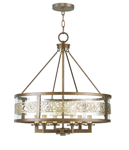 Livex Waverly 6 Light PBZ Chandelier - C185-6258-64