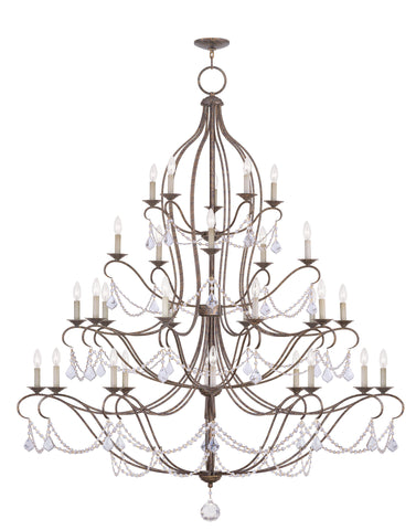 Livex Chesterfield 30 Light VBR Chandelier - C185-6459-71