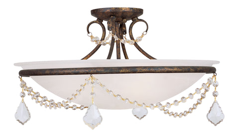 Livex Chesterfield/Pennington 3 Light VBR Ceiling Mount - C185-6525-71