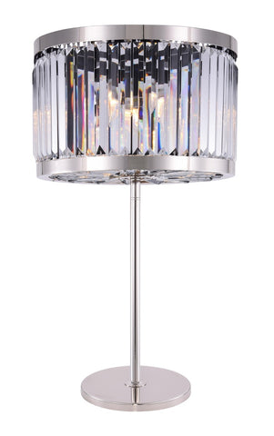 ZC121-1233TL18PN/RC - Urban Classic: Chelsea 4 light Polished nickel Table Lamp Clear Royal Cut Crystal