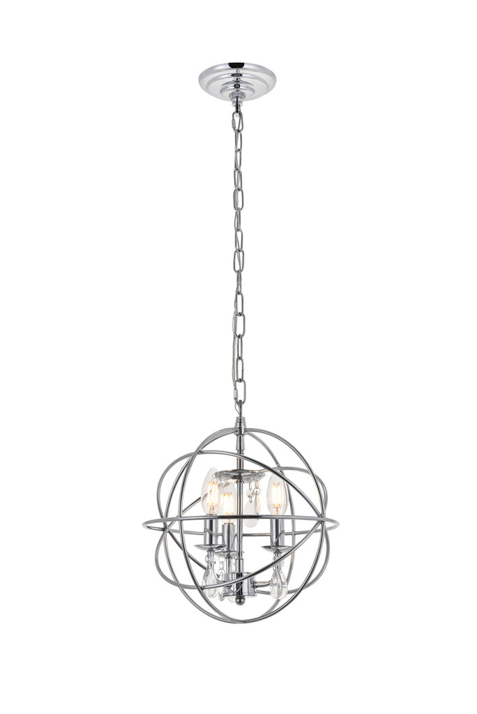 ZC121-LD5055D12C - Living District: Wallace 3 light Chrome Pendant