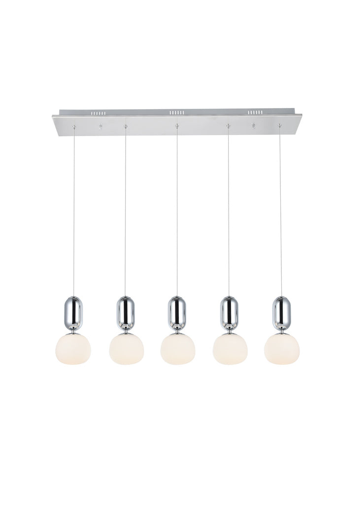 ZC121-5107D5C - Regency Lighting: Lea 5 light in Chrome Pendant