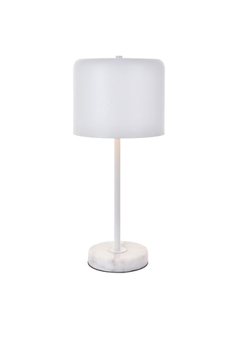 ZC121-LD4075T10WH - Living District: Exemplar 1 light white Table lamp
