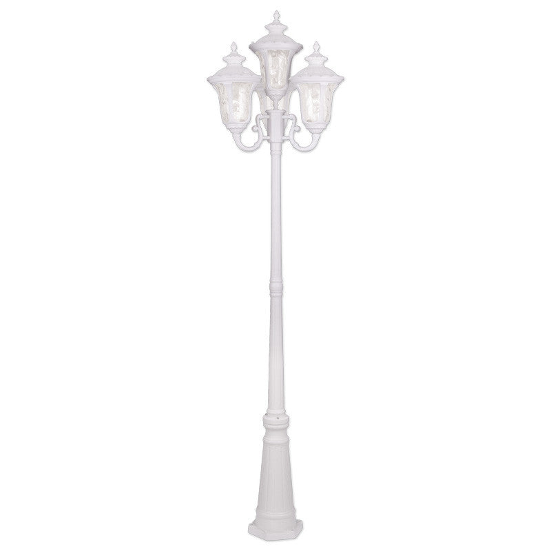 Livex Oxford 4 Light White Outdoor 4 Head Post - C185-7869-03