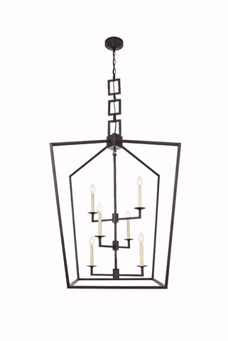 ZC121-1512D29VB - Urban Classic: Denmark 6 light Vintage Bronze Chandelier