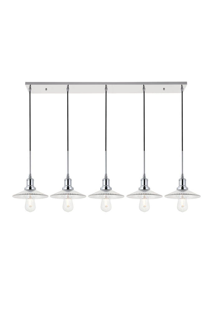 ZC121-LD4040D48C - Living District: Waltz 5 light chrome Pendant