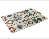 Handtufted Moroccan Triangle Wool Area Rug 8 X 10 - J10-IN-212-8X10