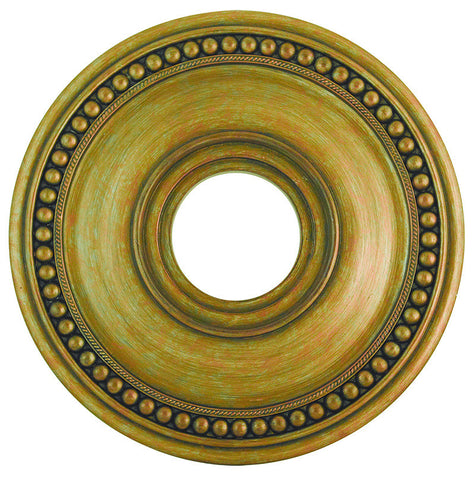 Livex Wingate Antique Gold Leaf Ceiling Medallion - C185-82073-48