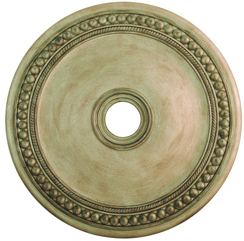 Livex Wingate Antique Silver Leaf Ceiling Medallion - C185-82076-73