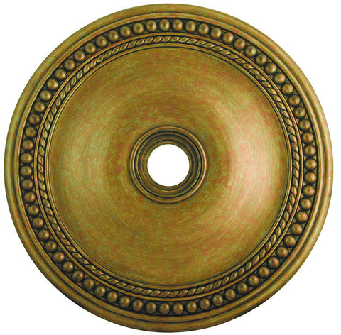Livex Wingate Antique Gold Leaf Ceiling Medallion - C185-82077-48