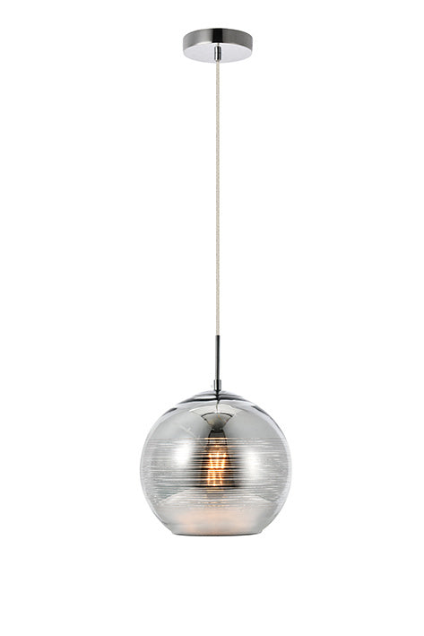 ZC121-LDPD2012 - Living District: Reflection Collection Pendant D9.5in H9.5in Lt:1 Chrome finish