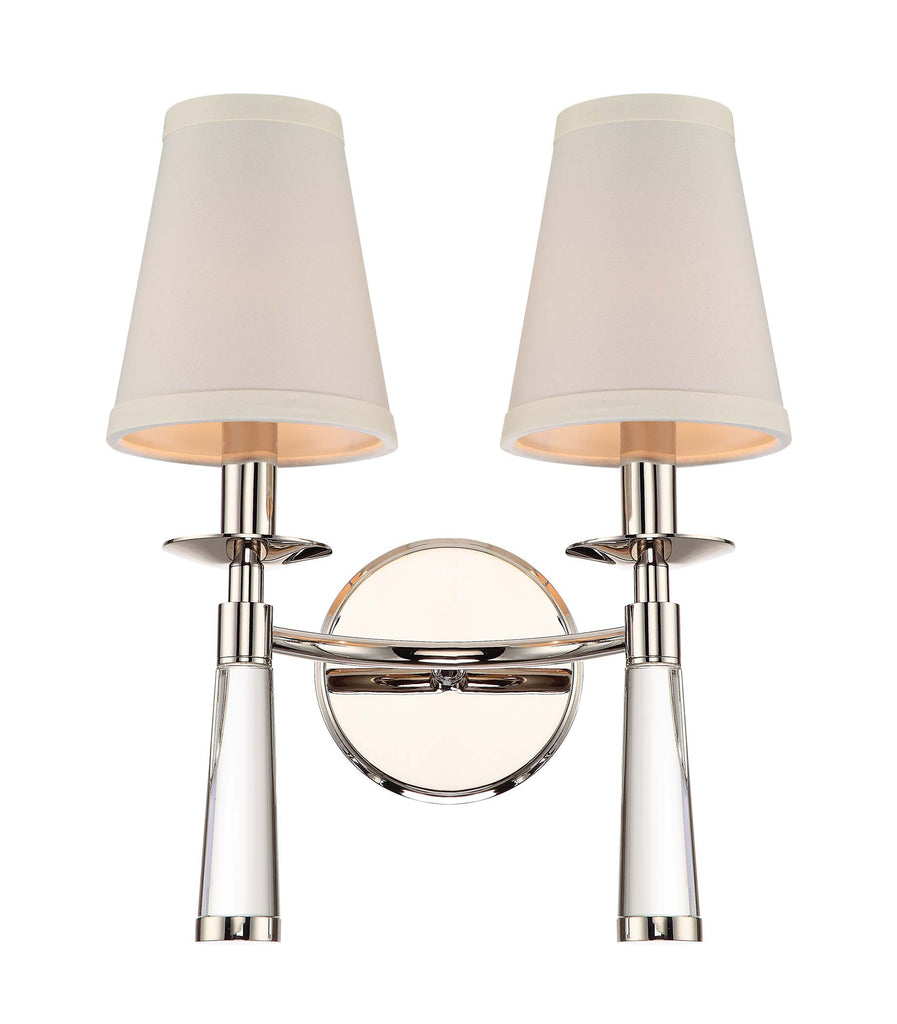 2 Light Polished Nickel Transitional Sconce - C193-8862-PN