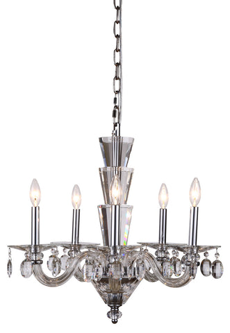 ZC121-7870D23C/RC - Regency Lighting: Augusta 5 light Chrome Chandelier Clear Royal Cut Crystal