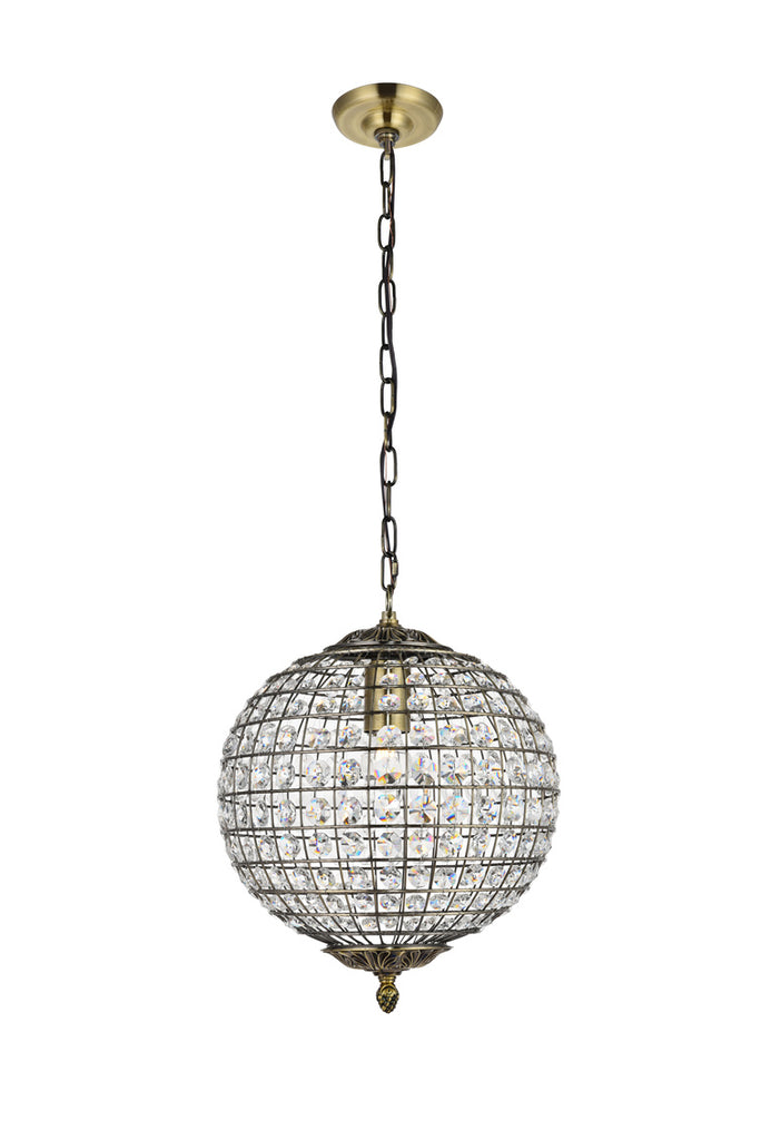 ZC121-LD5025 - Living District: Earlene 1 light 12 inch antique bronze pendant