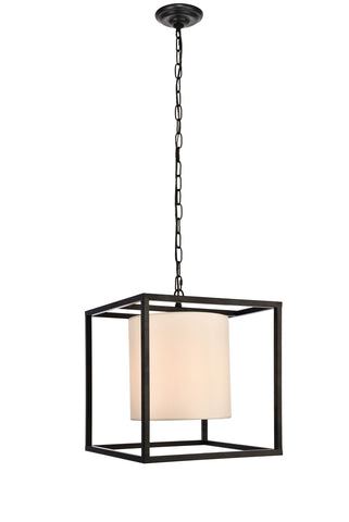 ZC121-LD6005D16BK - Living District: Mirin Collection Pendant D16 H18 Lt:1 Black Finish