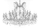 Swarovski Crystal Trimmed Chandelier Lighting Chandeliers H35"X W46" Great for The Foyer, Entry Way, Living Room, Family Room and More! - A83-B62/CS/2MT/24+1SW