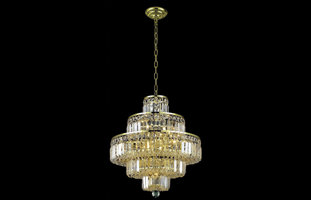 C121-2038D20G/RC - Regency Lighting: Maxime 13 light Gold Chandelier Clear Royal Cut Crystal