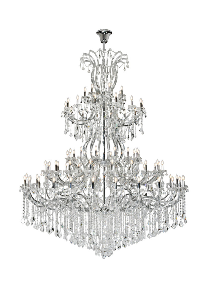 ZC121-2800G120C/RC - Regency Lighting: Maria Theresa 84 light Chrome Chandelier Clear Royal Cut Crystal