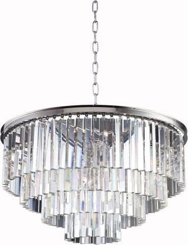 C121-1201D32PN/RC By Elegant Lighting - Sydney Collection Polished nickel Finish 17 Lights Pendant lamp