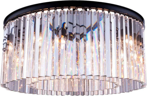 ZC121-1208F31MB-GT/RC By Regency Lighting - Sydney Collection Mocha Brown Finish 8 Lights Flush Mount