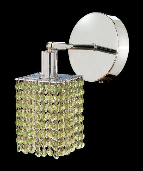 C121-1281W-R-S-LP/RC By Elegant Lighting Mini Collection 1 Lights Wall Sconce Chrome Finish