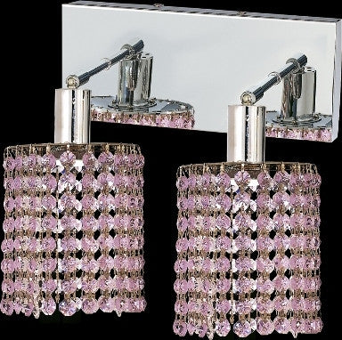 C121-1282W-O-R-RO/RC By Elegant Lighting Mini Collection 2 Lights Wall Sconce Chrome Finish