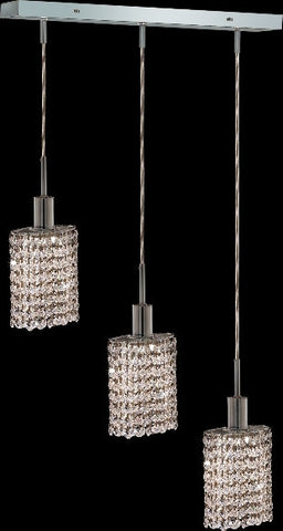 ZC121-1283D-O-E-CL/EC By Regency Lighting Mini Collection 3 Lights Pendant Chrome Finish