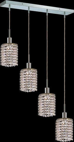 ZC121-1284D-O-R-CL/EC By Regency Lighting Mini Collection 4 Lights Pendant Chrome Finish