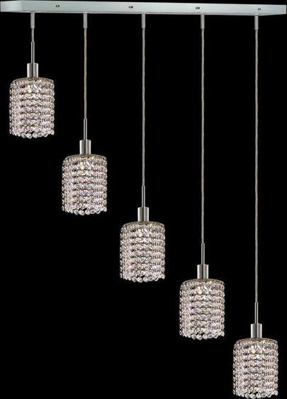 ZC121-1285D-O-R-CL/EC By Regency Lighting Mini Collection 5 Lights Pendant Chrome Finish