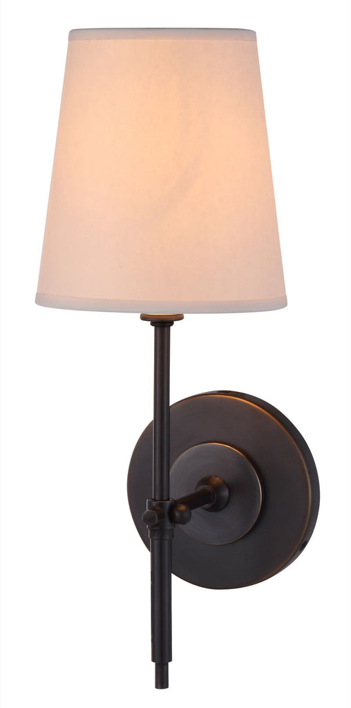 C121-1412W6BZ By Elegant Lighting - Baldwin Collection Bronze Finish 1 Light Wall Sconce