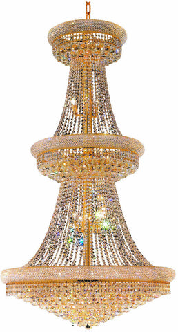 ZC121-V1800G42G/EC By Elegant Lighting - Primo Collection Gold Finish 38 Lights Foyer/Hallway