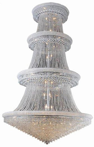 C121-1802G62C/EC By Elegant Lighting - Primo Collection Chrome Finish 56 Lights Foyer/Hallway