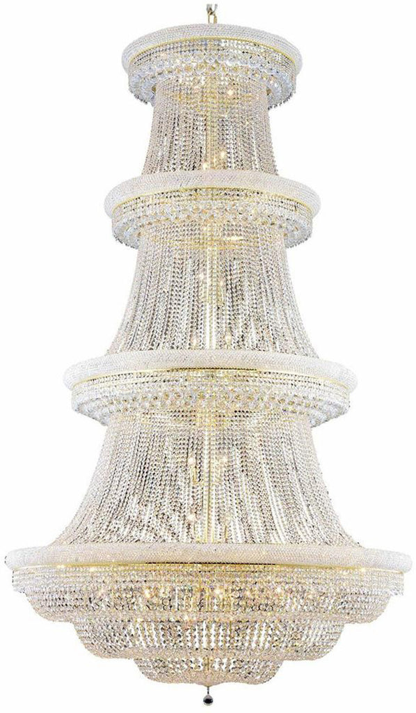 C121-1803G62G/EC By Elegant Lighting - Primo Collection Gold Finish 56 Lights Foyer/Hallway