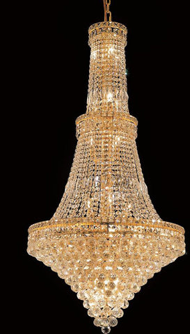 ZC121-2527G28G/EC By Regency Lighting - Tranquil Collection Gold Finish 34 Lights Foyer/Hallway