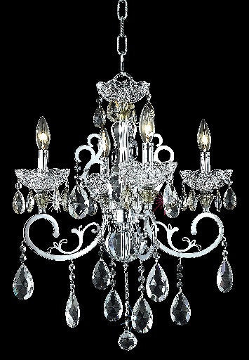 ZC121-2830D20C/EC By Regency Lighting Aria Collection 4 Light Chandeliers Chrome Finish