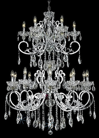 ZC121-2830G52C/EC By Regency Lighting Aria Collection 16 Light Chandeliers Chrome Finish